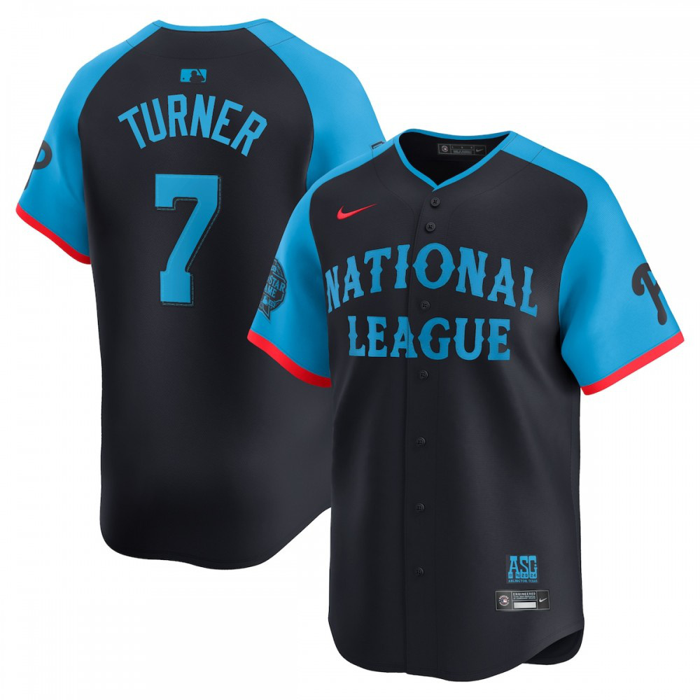 Trea Turner National League 2024 MLB All-Star Game Limited Player Jersey - Navy-Pro Kit Vault | Brand New 26/27 Sports Jerseys